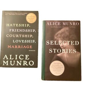 2 x Alice Munro Books | Selected Stories | Hateship, Friendship, Courtship…